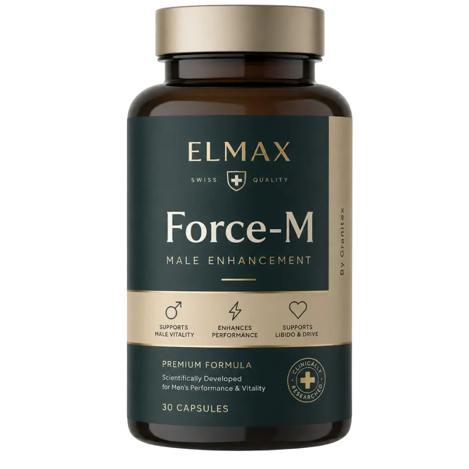 Elmax Force-M supplement bottle